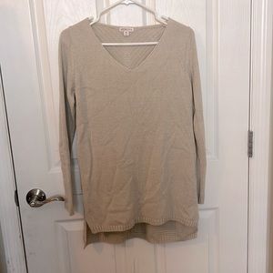 Tunic length lightweight sweater